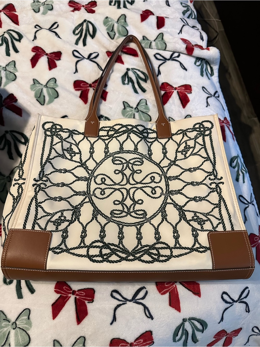 Tory Burch Ella Printed Tote Bag